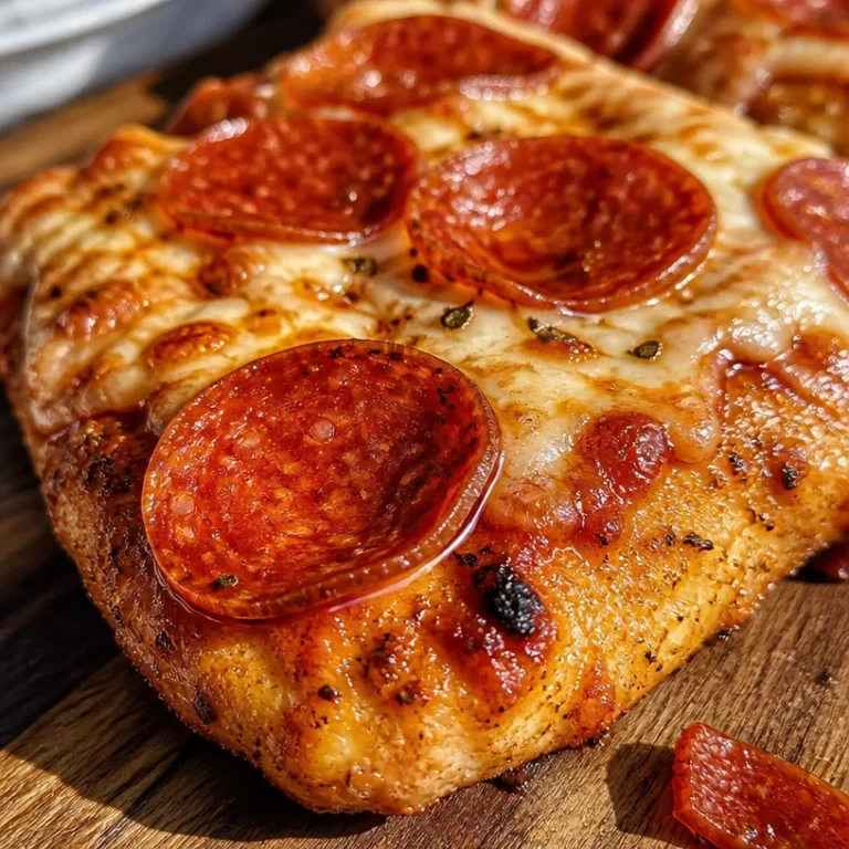 Delicious Chicken Crust Pizza topped with fresh ingredients