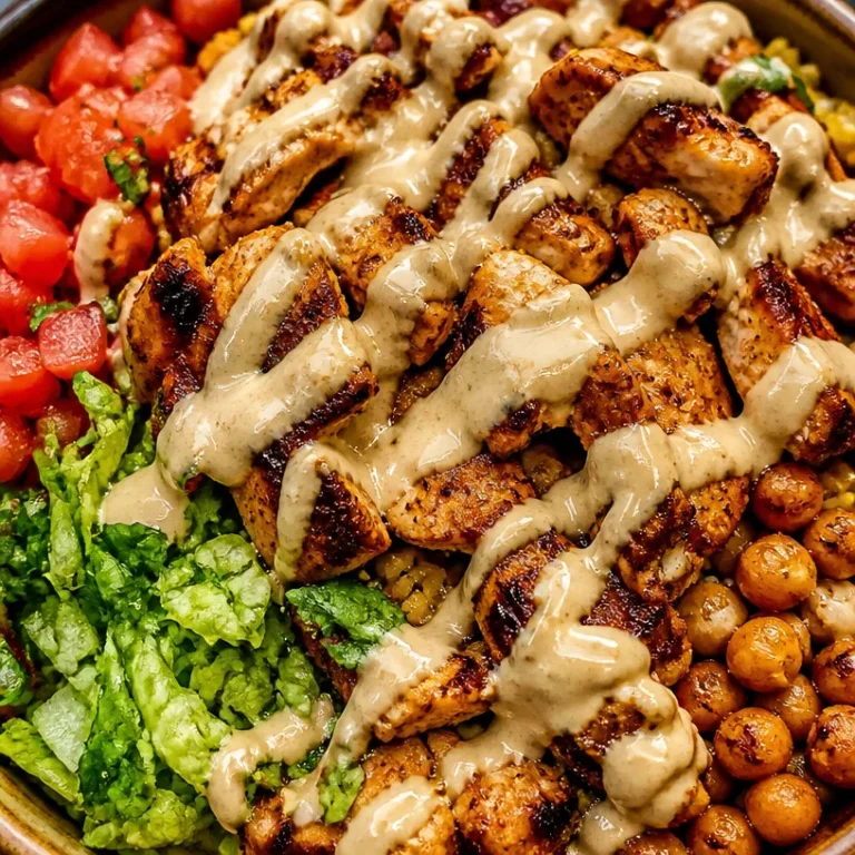 Delicious Chicken Burrito Bowl with fresh ingredients and vibrant colors.