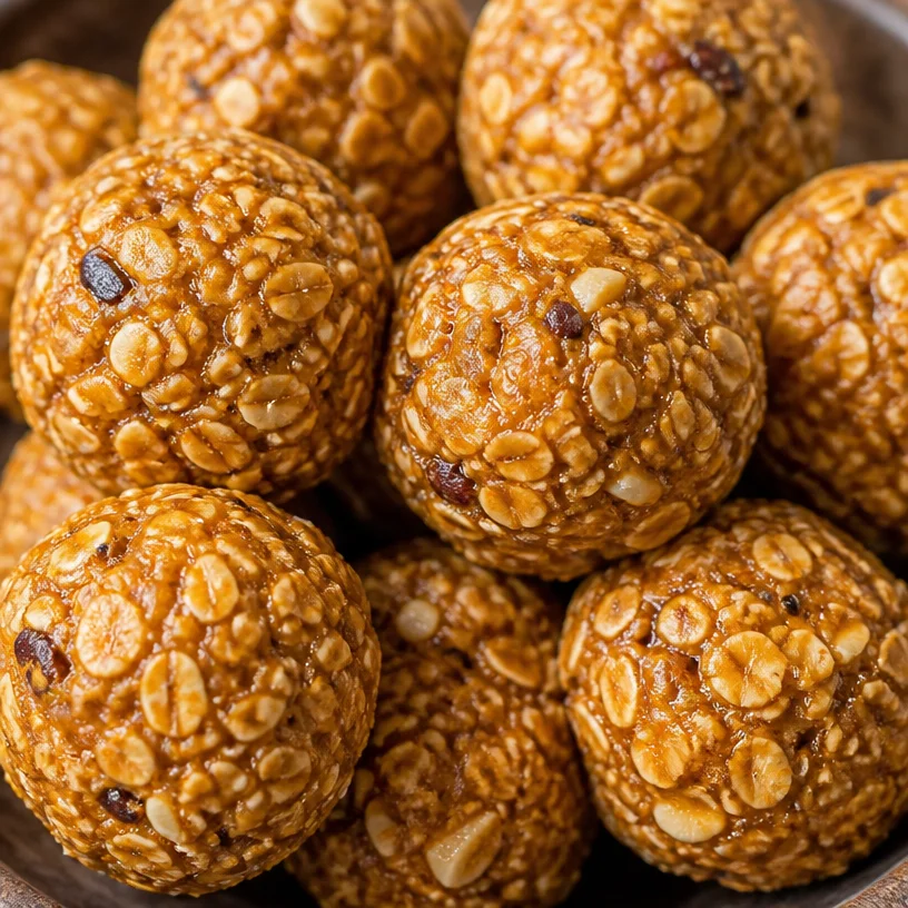 Healthy chickpea and oat snack balls recipe for nutritious snacking