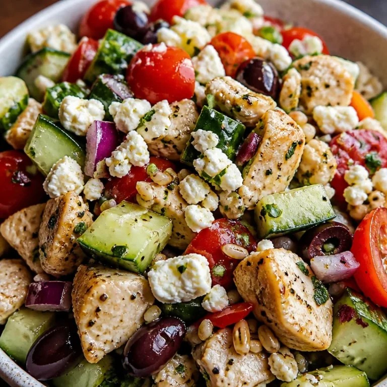 Colorful Mediterranean Chopped Salad with fresh vegetables and vibrant dressing