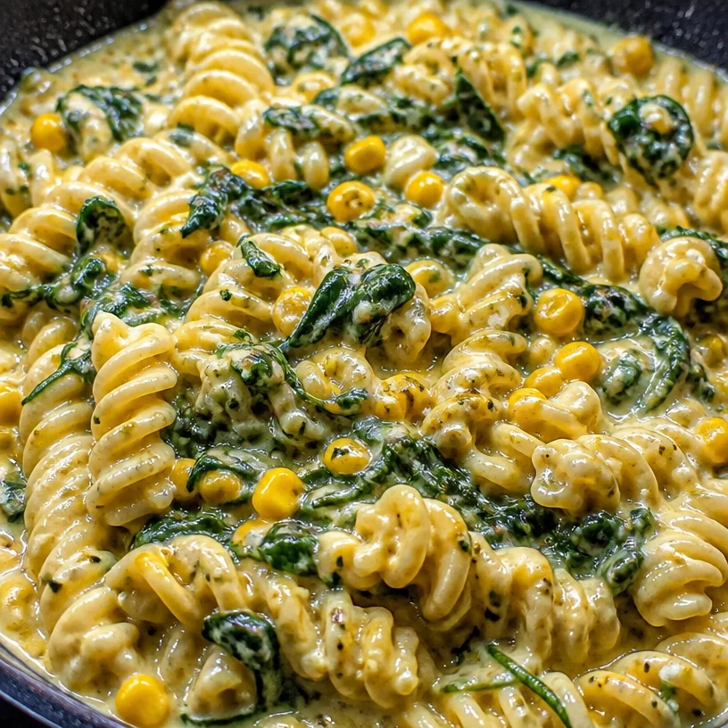 Instant Pot Creamy Spinach Pasta served in a bowl with a sprinkle of parmesan.