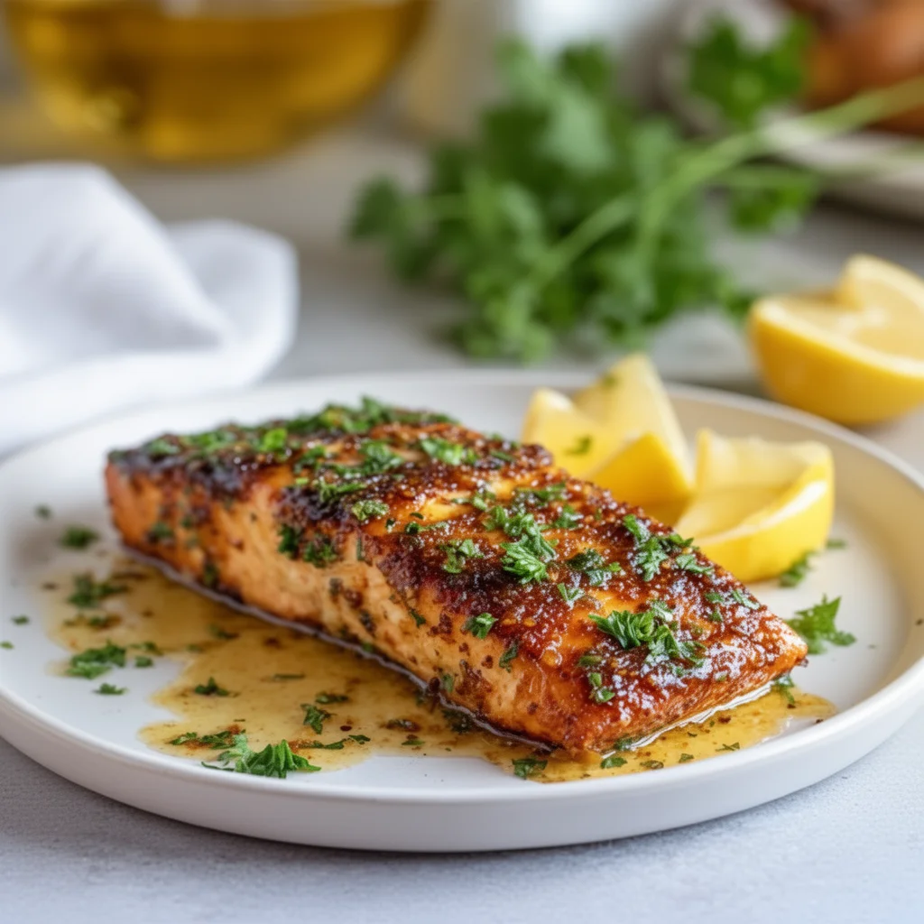 Air Fryer Honey Mustard Salmon