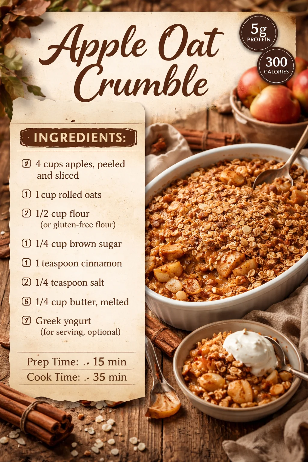 Apple Oat Crumble