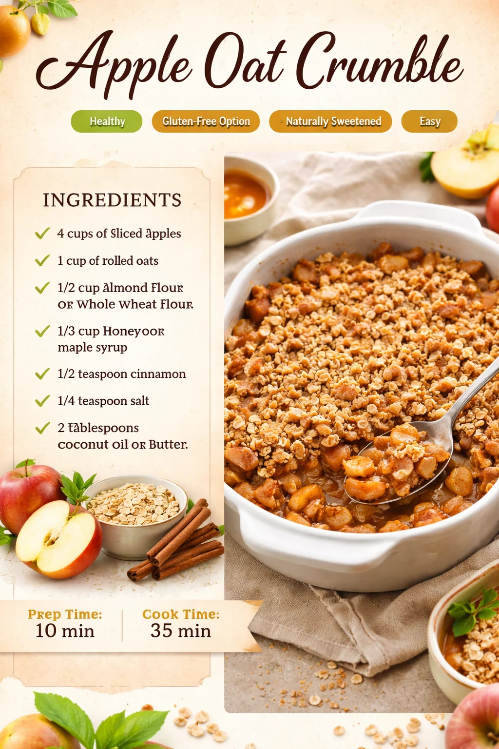 Apple Oat Crumble