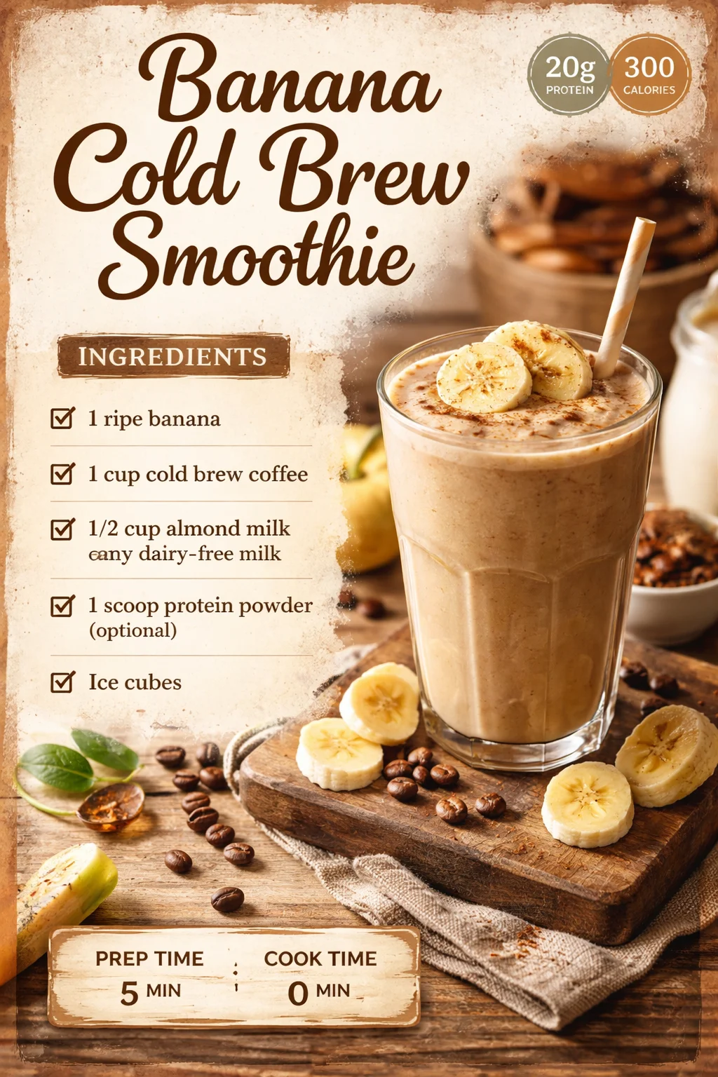 Banana Cold Brew Smoothie