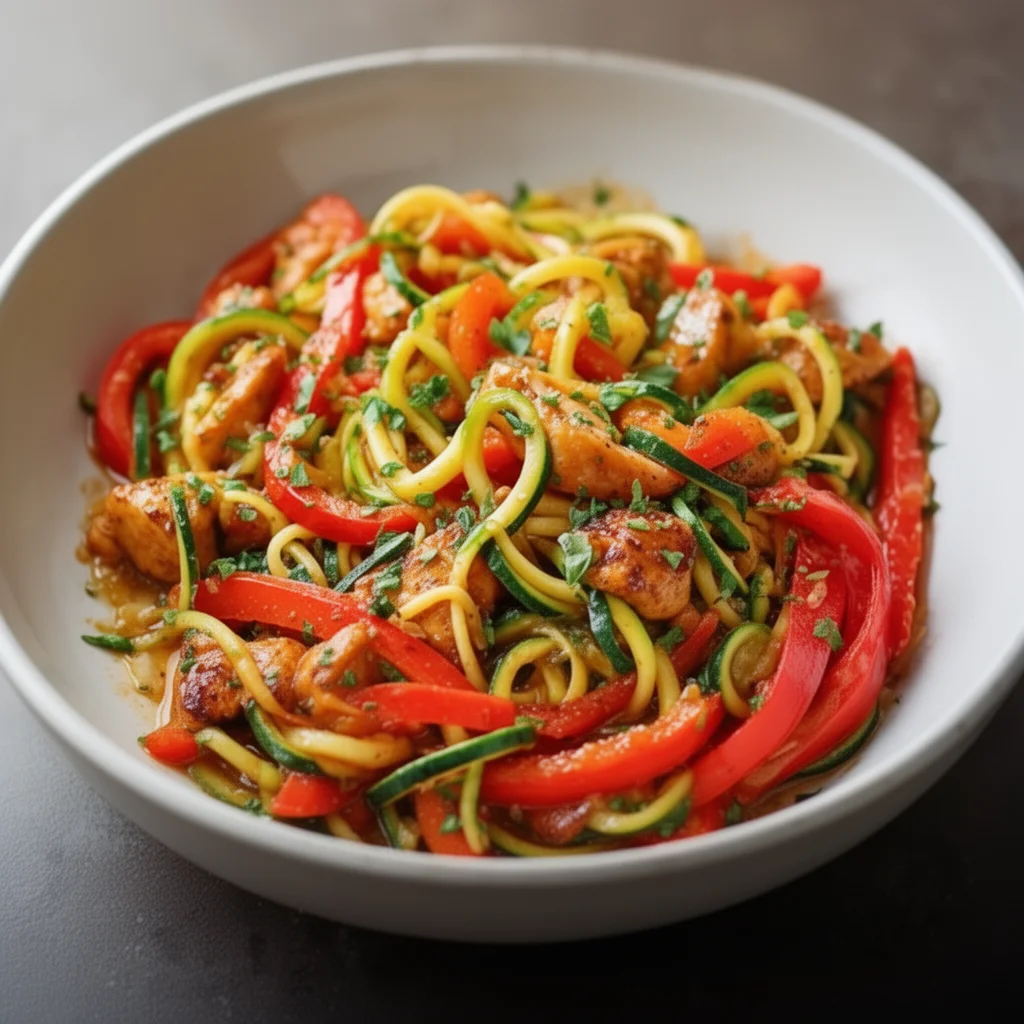 Chicken Zoodle Stir-Fry