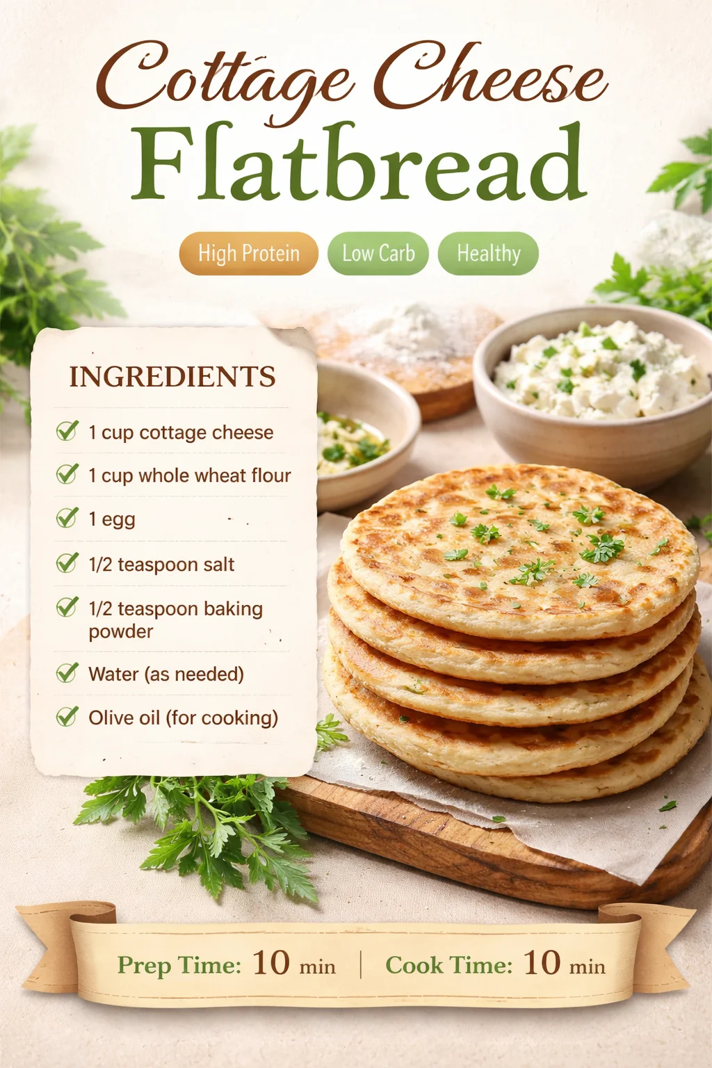 Cottage Cheese Flatbread