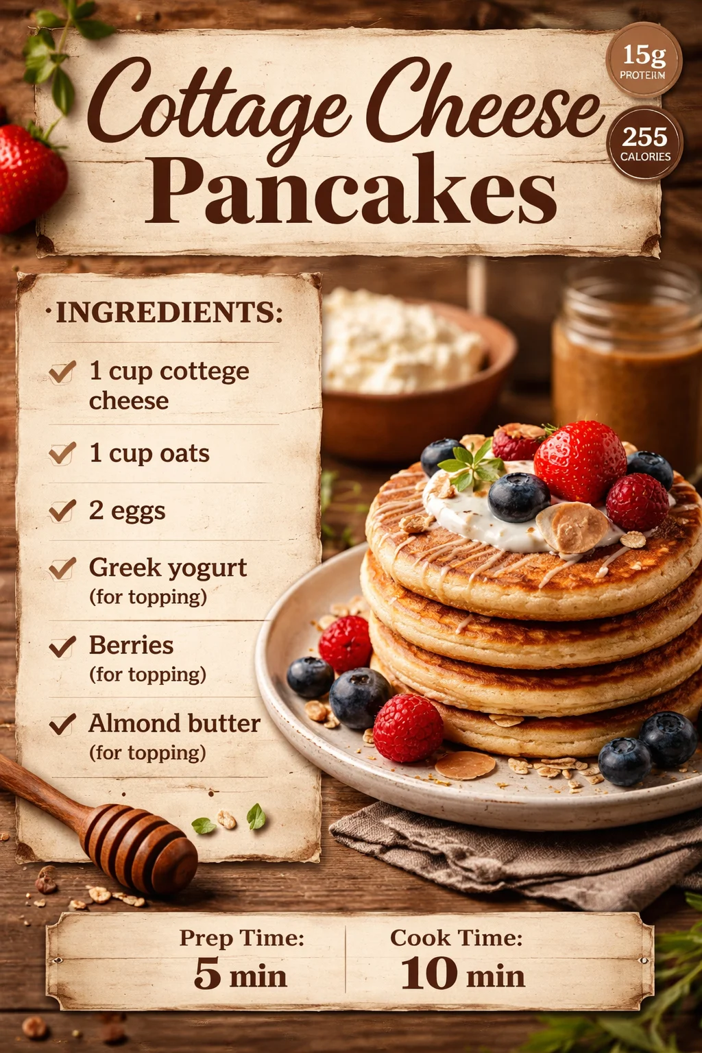 Cottage Cheese Pancakes