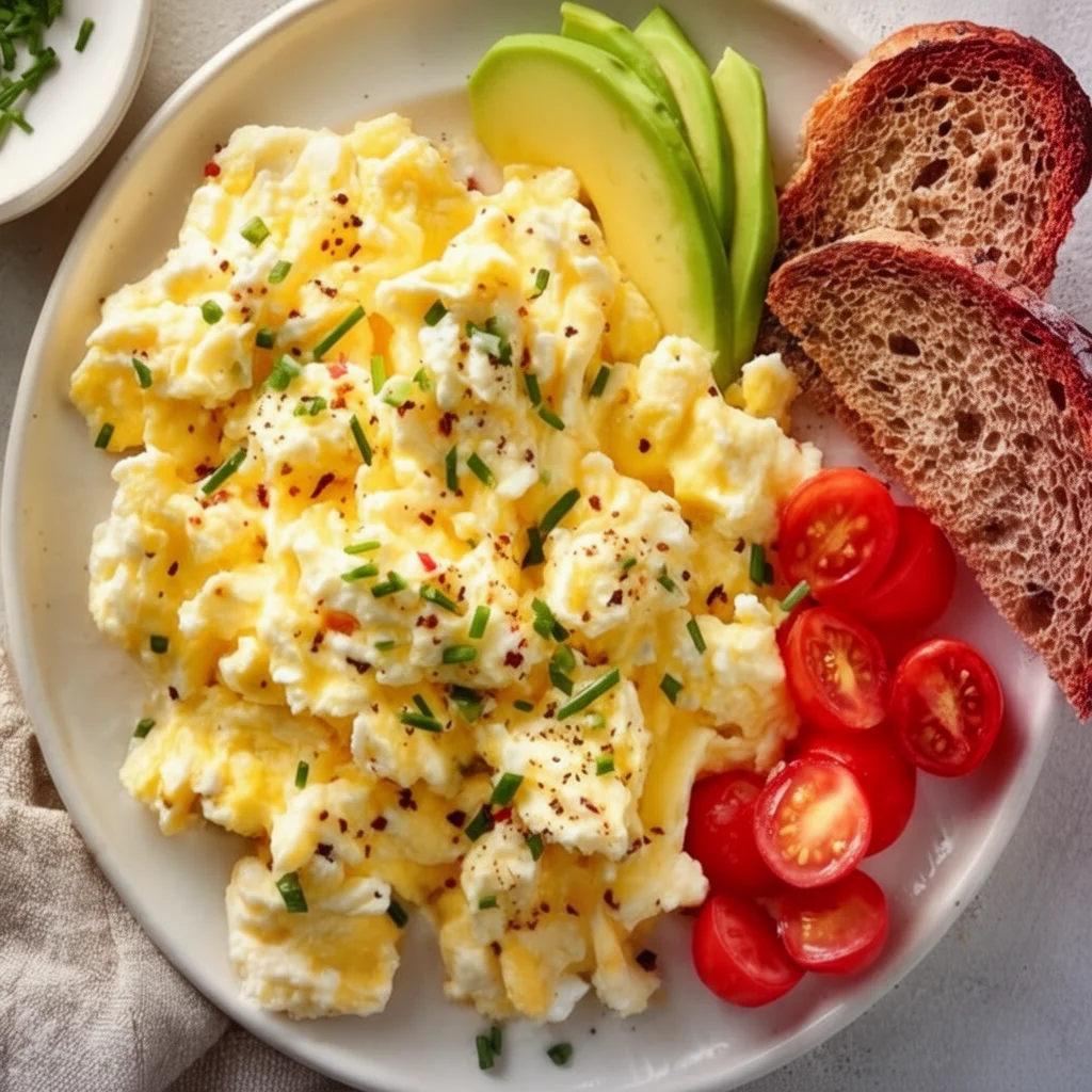 Cottage Cheese Scrambled Eggs