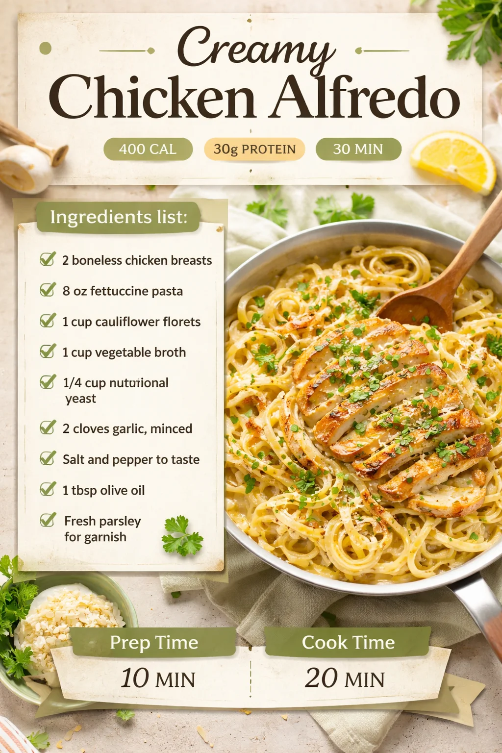 Creamy Chicken Alfredo