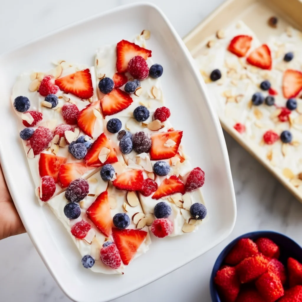Greek Yogurt Bark with Berries