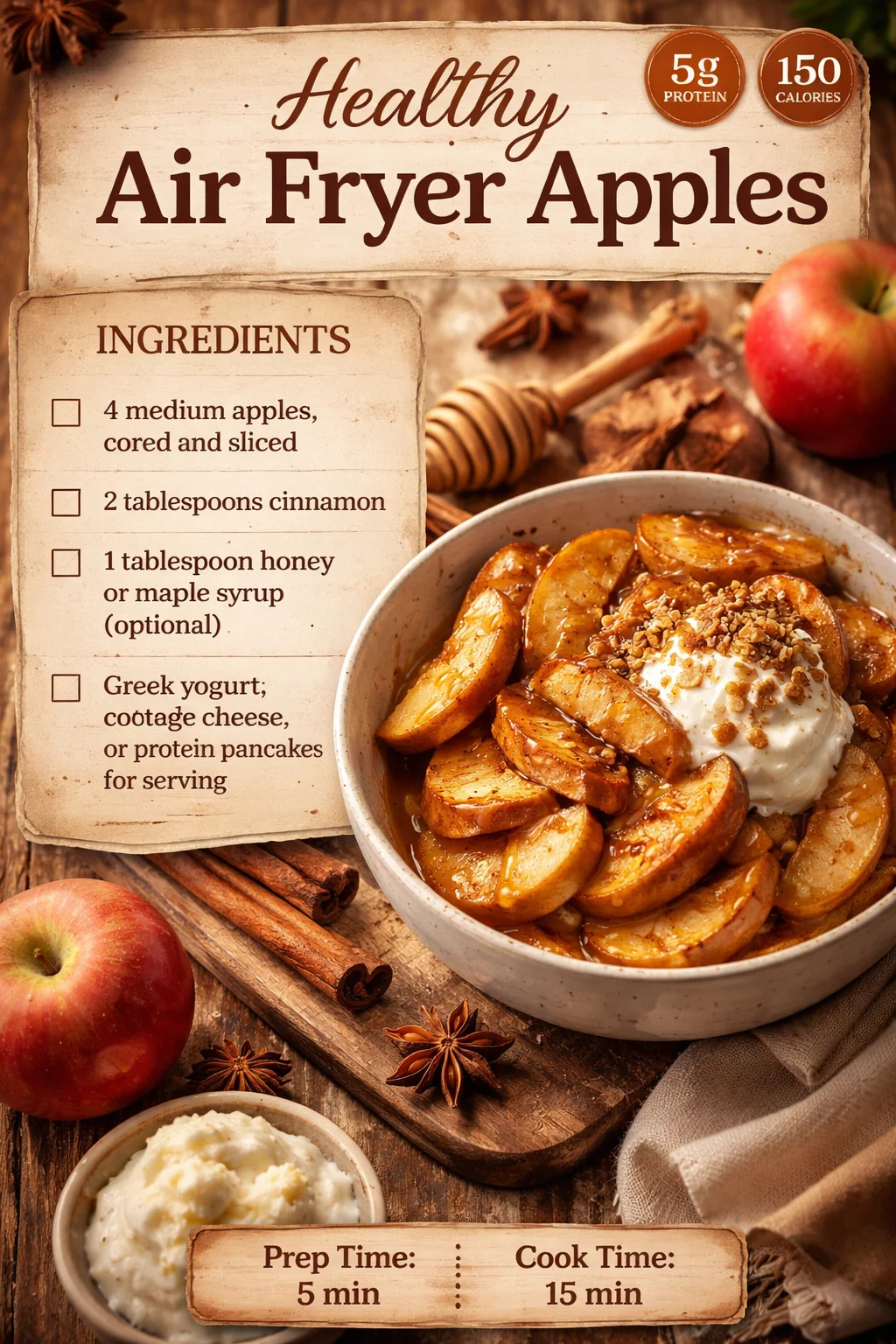 Healthy Air Fryer Apples