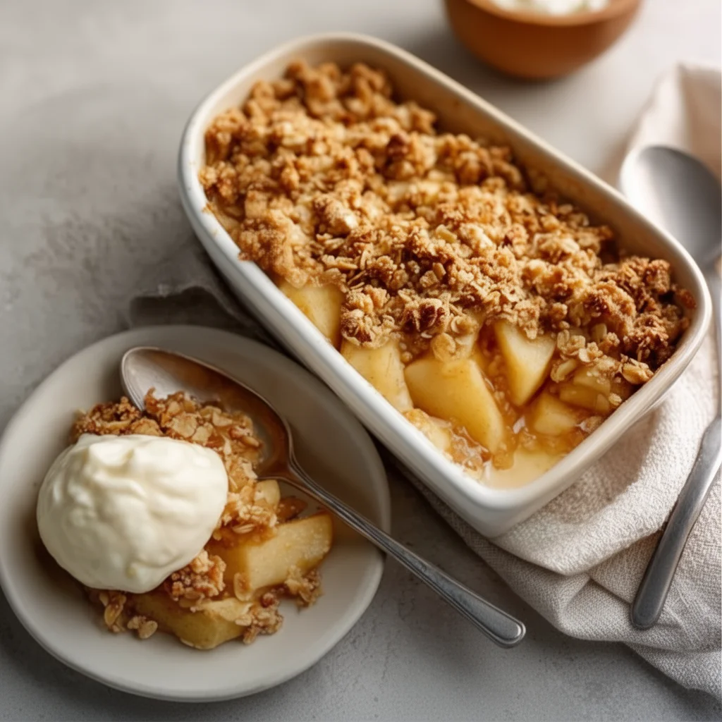 Healthy Apple Oat Crumble