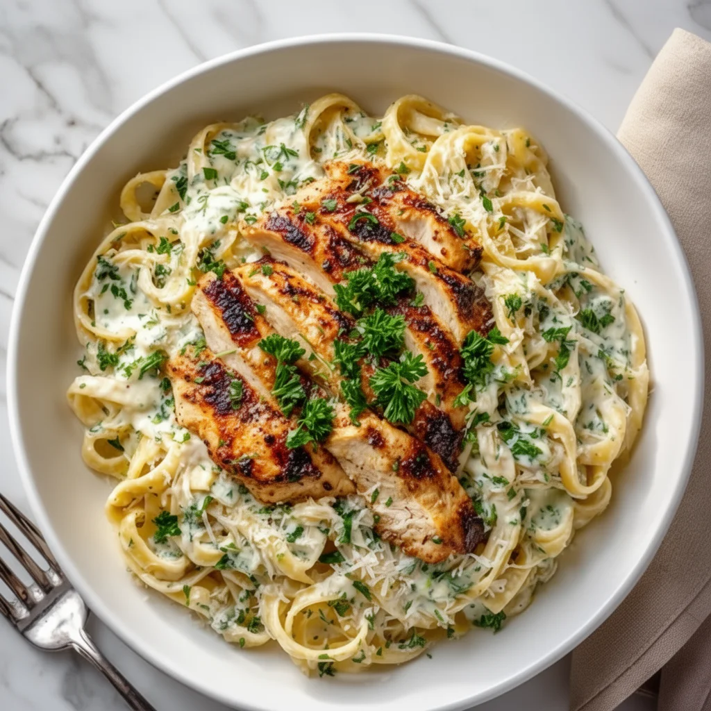 Healthy Chicken Alfredo