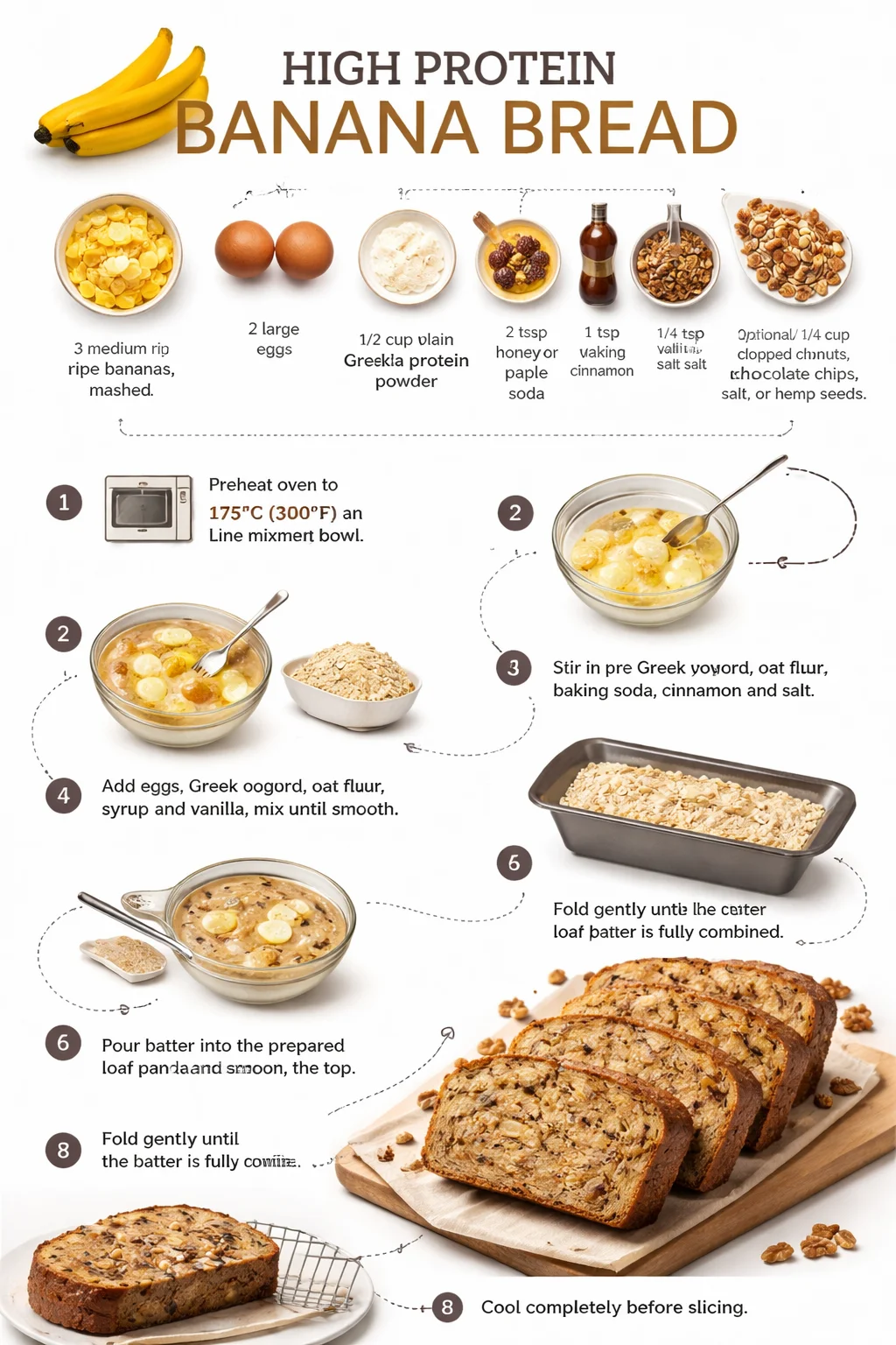 High Protein Banana Bread