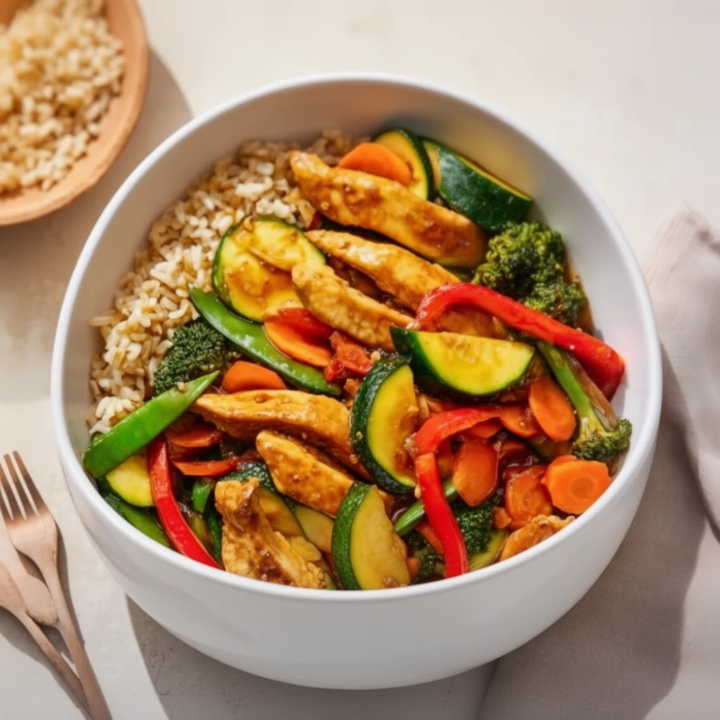 Healthy Chicken Stir Fry Skillet