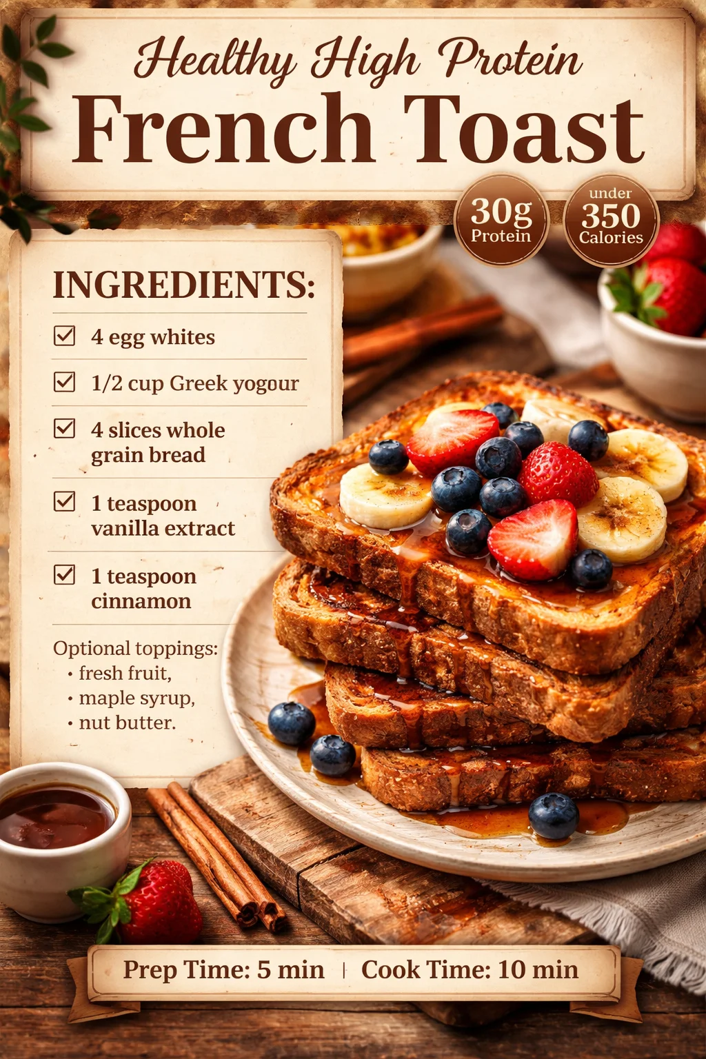 Healthy High Protein French Toast