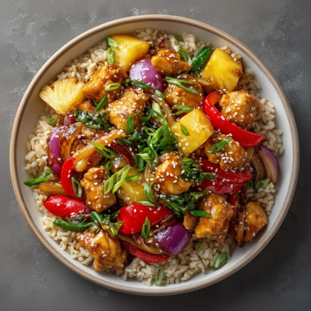Healthy Pineapple Chicken Stir-Fry