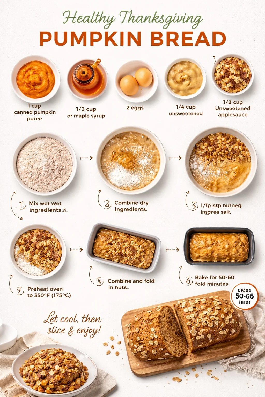 Healthy Thanksgiving Pumpkin Bread