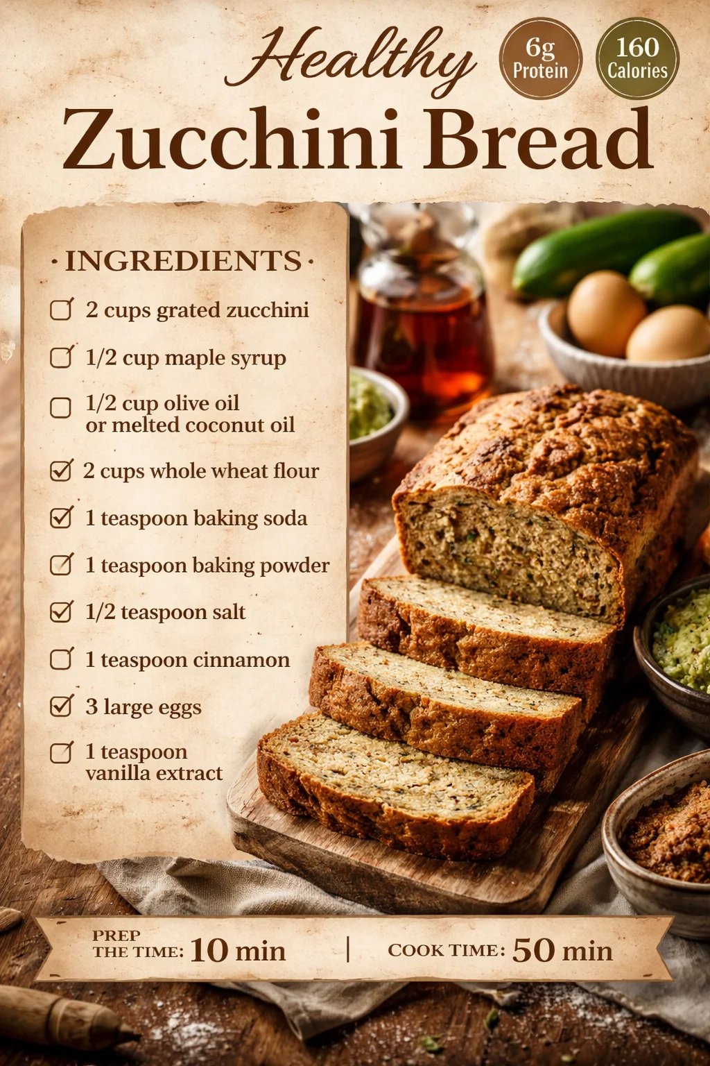 Healthy Zucchini Bread