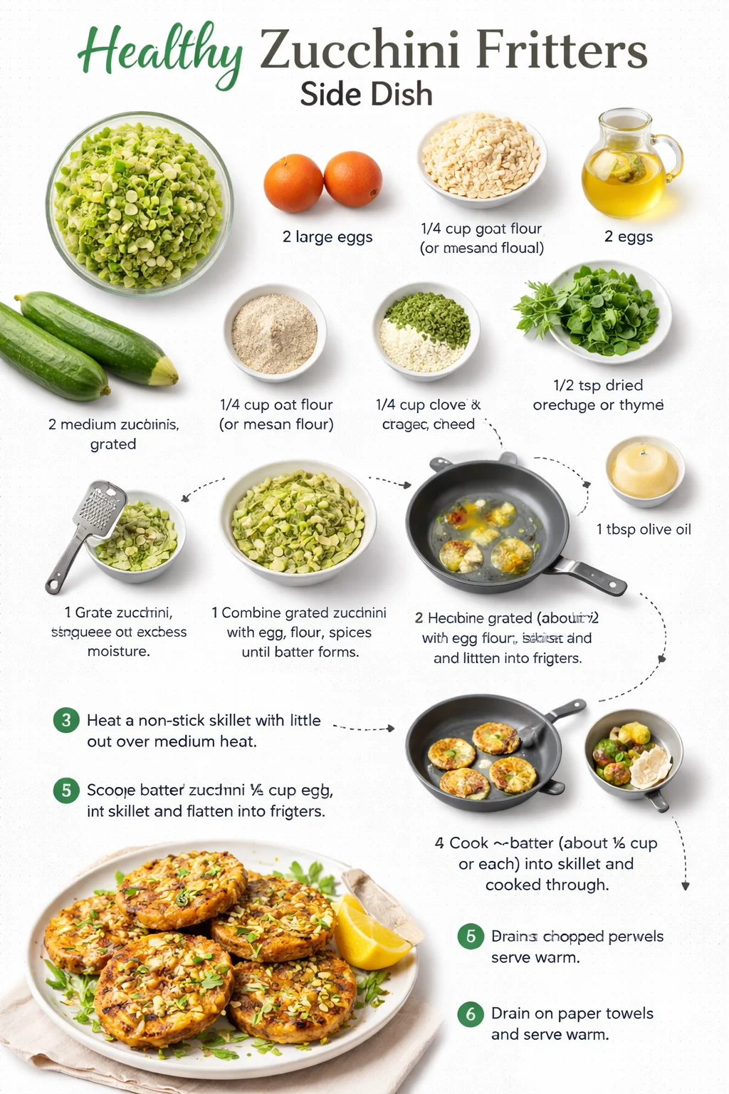 Healthy Zucchini Fritters Side Dish