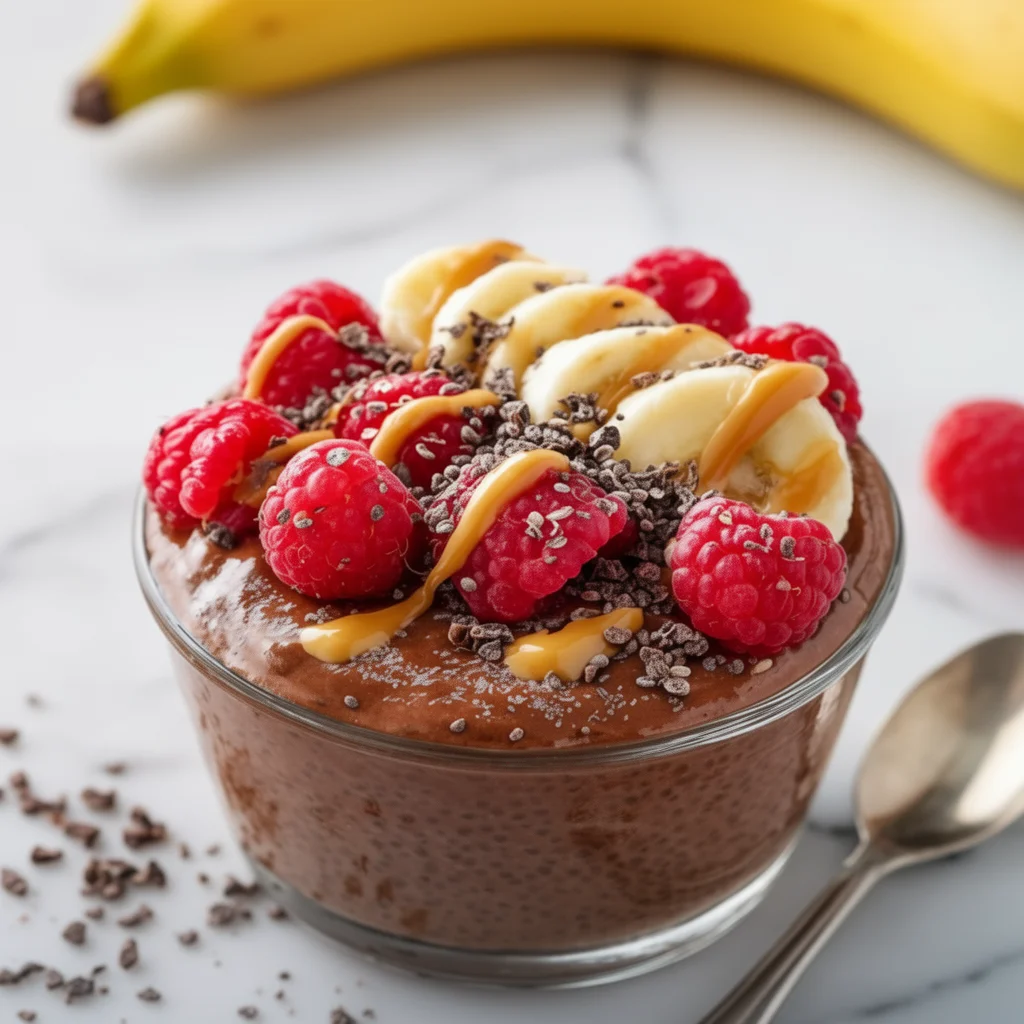 High Protein Chocolate Chia Pudding