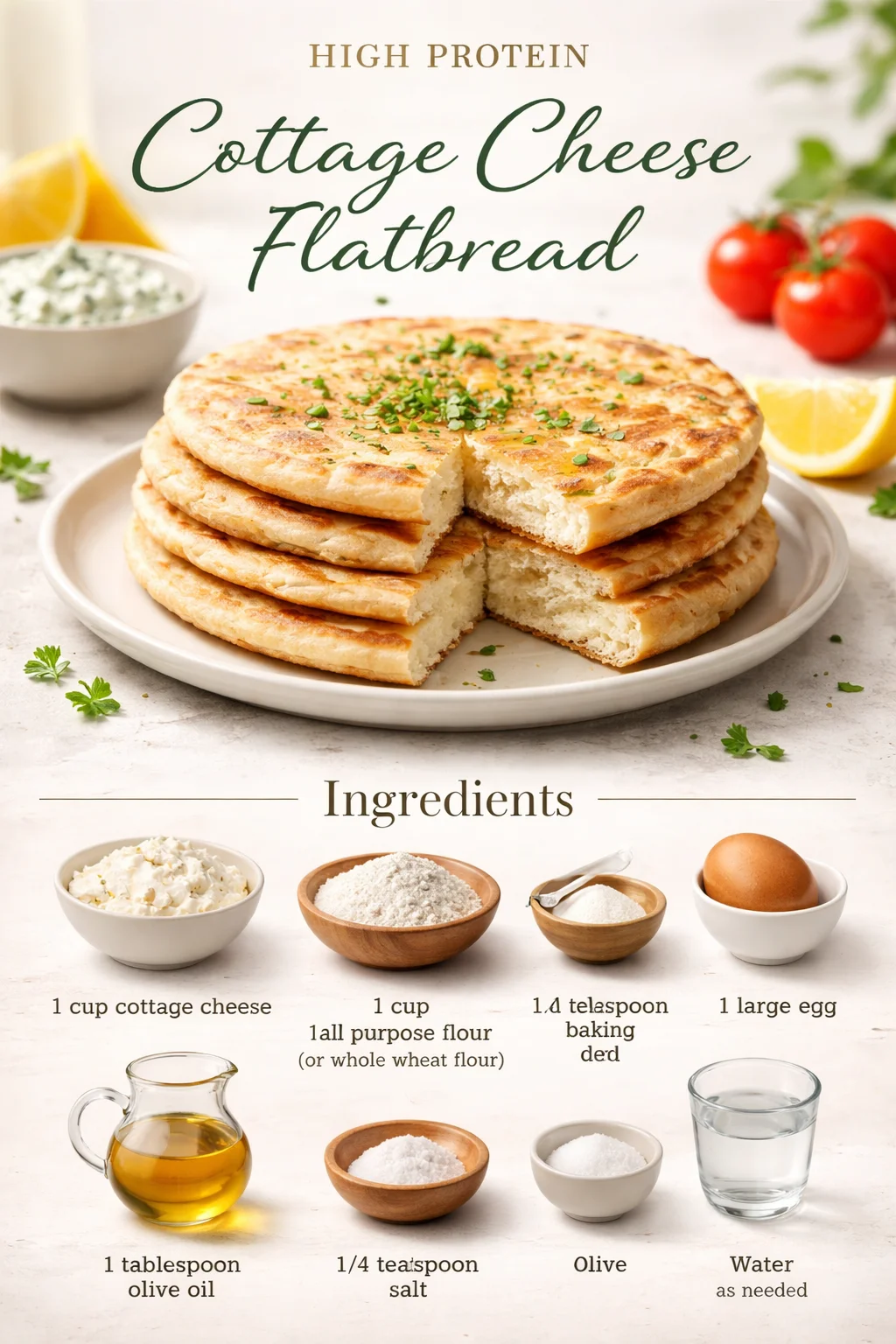 High Protein Cottage Cheese Flatbread