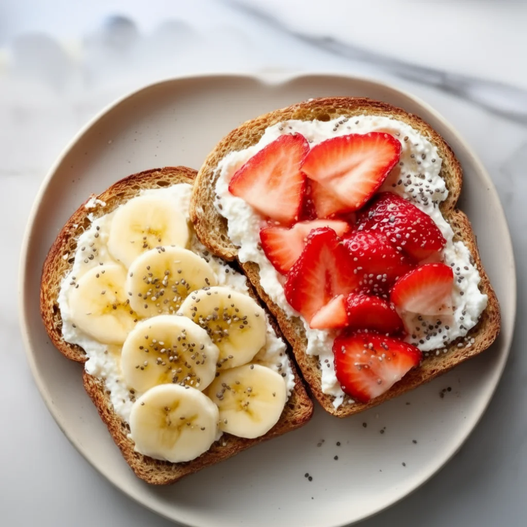 High Protein Cottage Cheese Toast