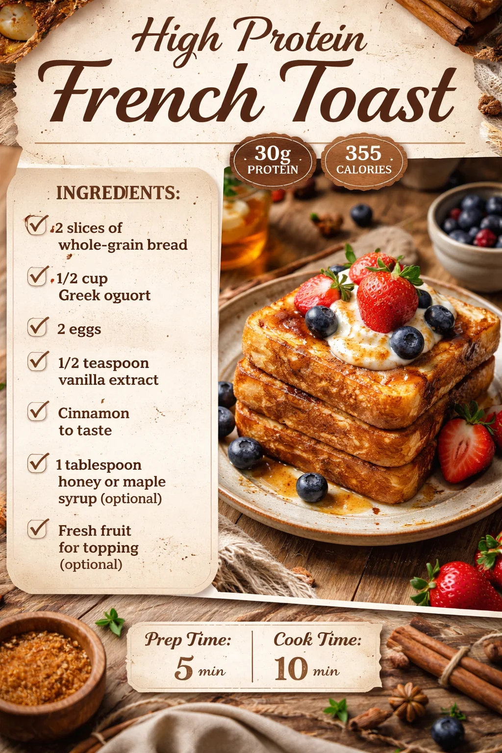 High Protein French Toast