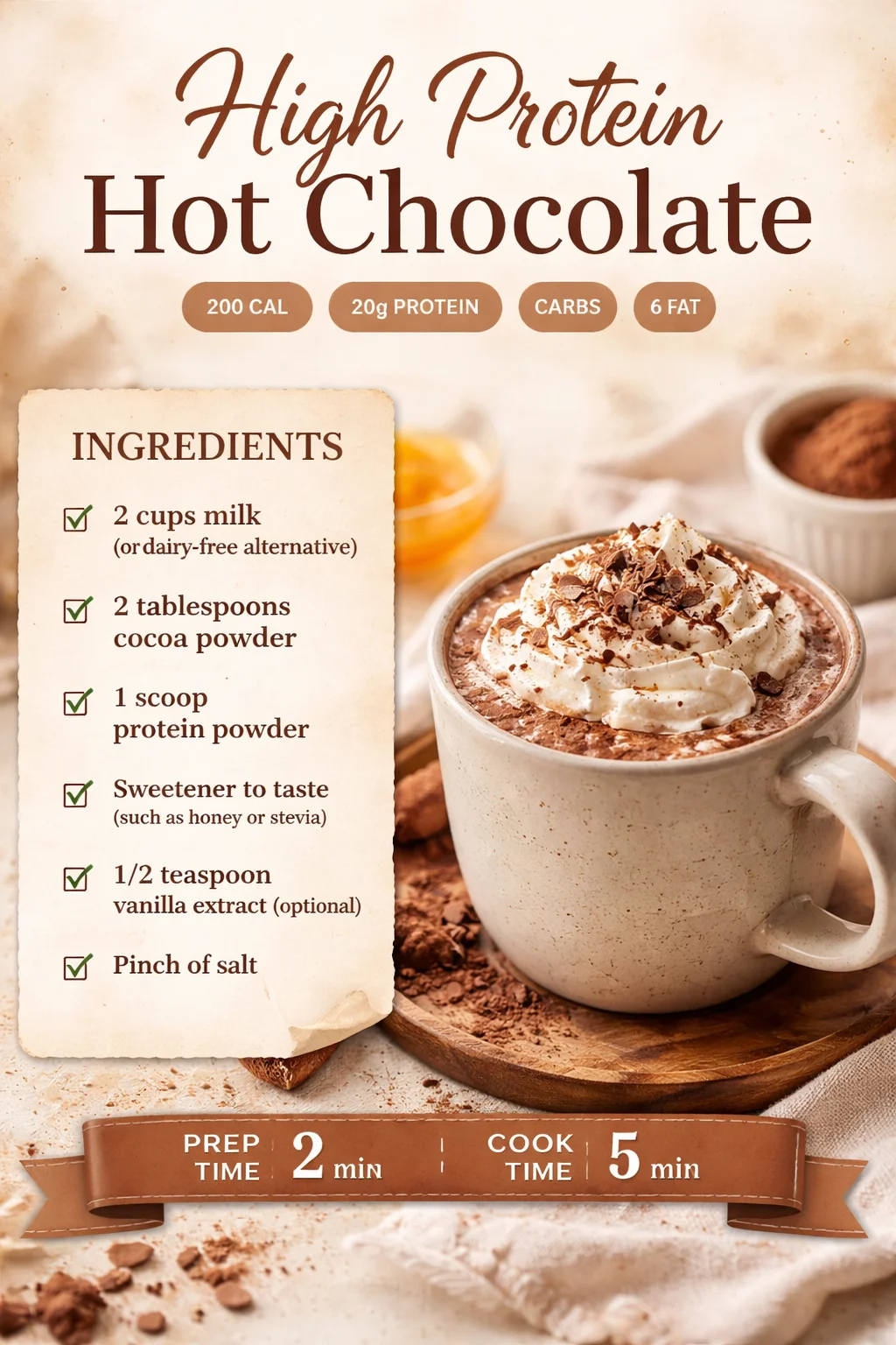 High Protein Hot Chocolate