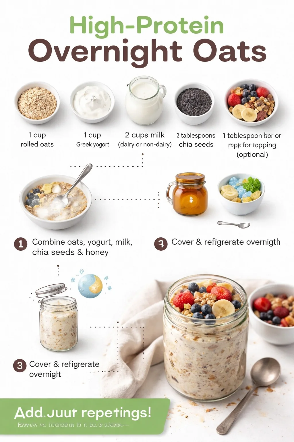 High-Protein Overnight Oats
