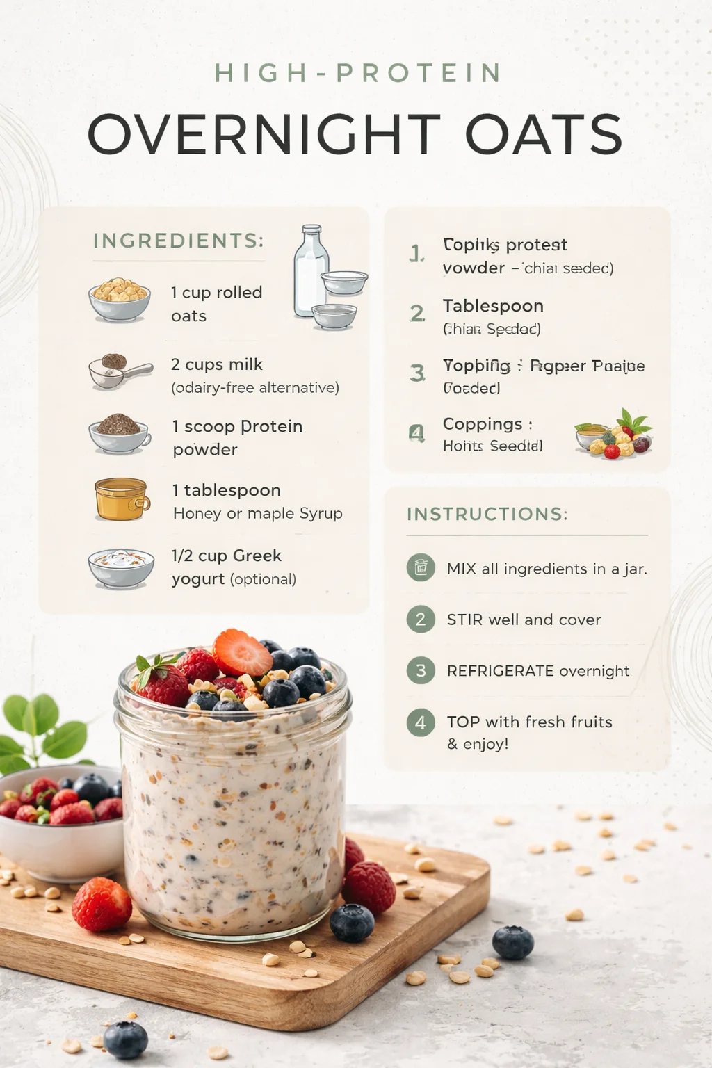 High-Protein Overnight Oats