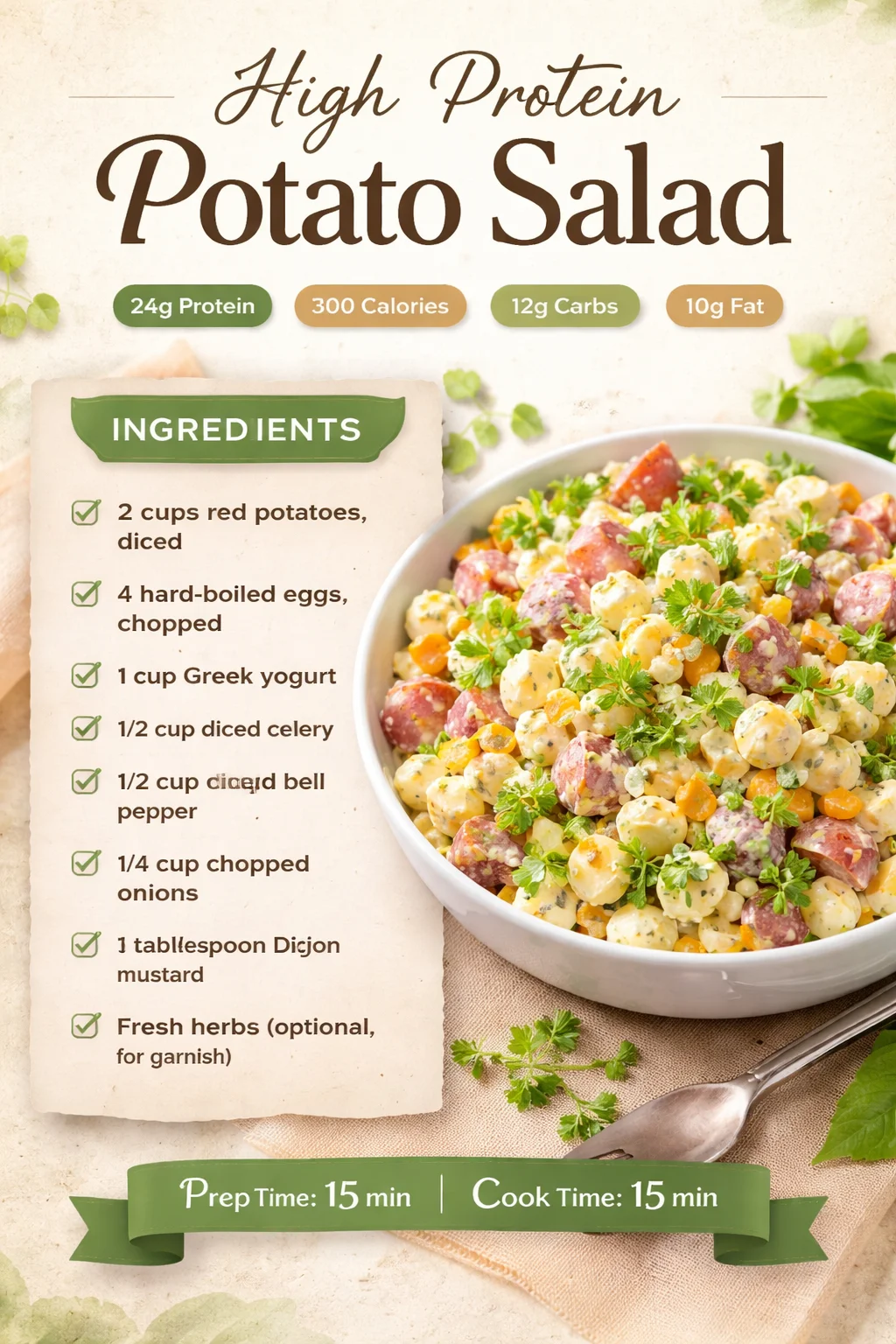 High Protein Potato Salad