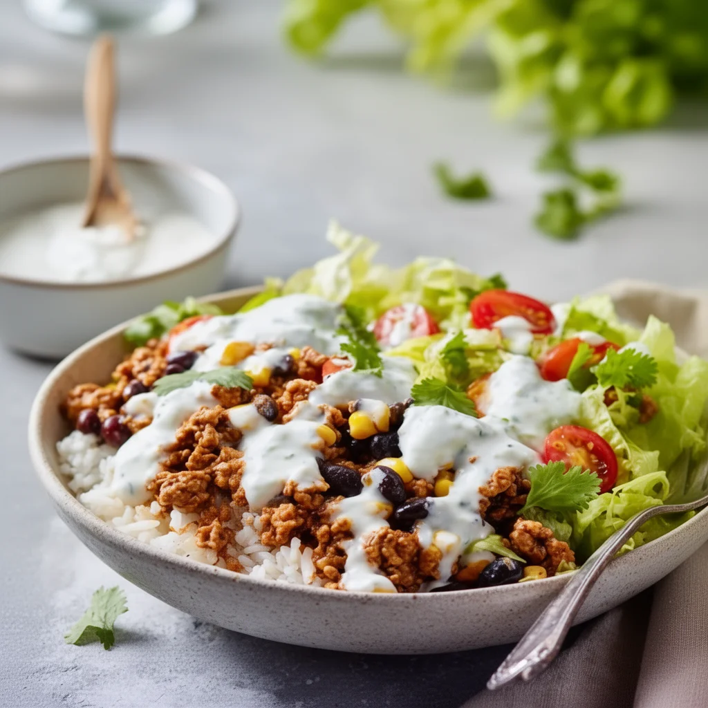 High Protein Taco Bowl