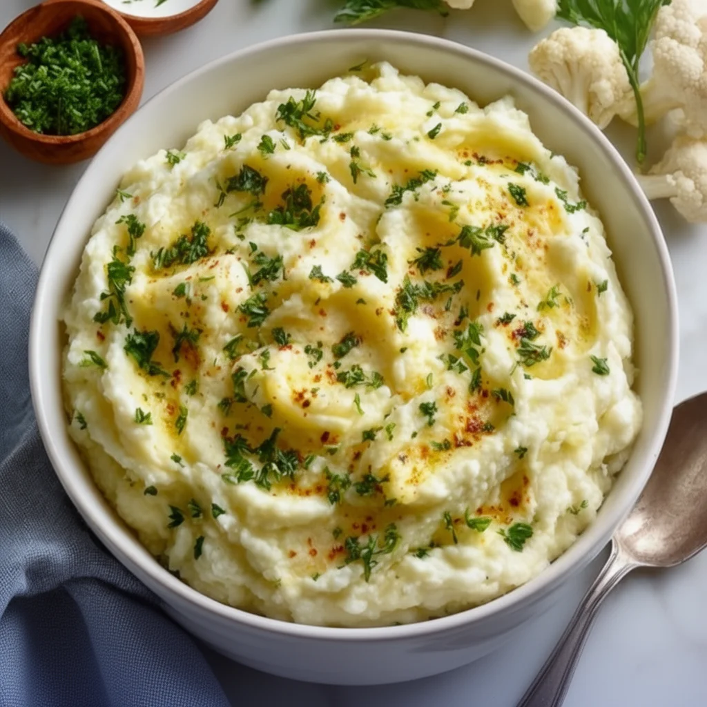 Low Carb Cauliflower Mashed Potatoes