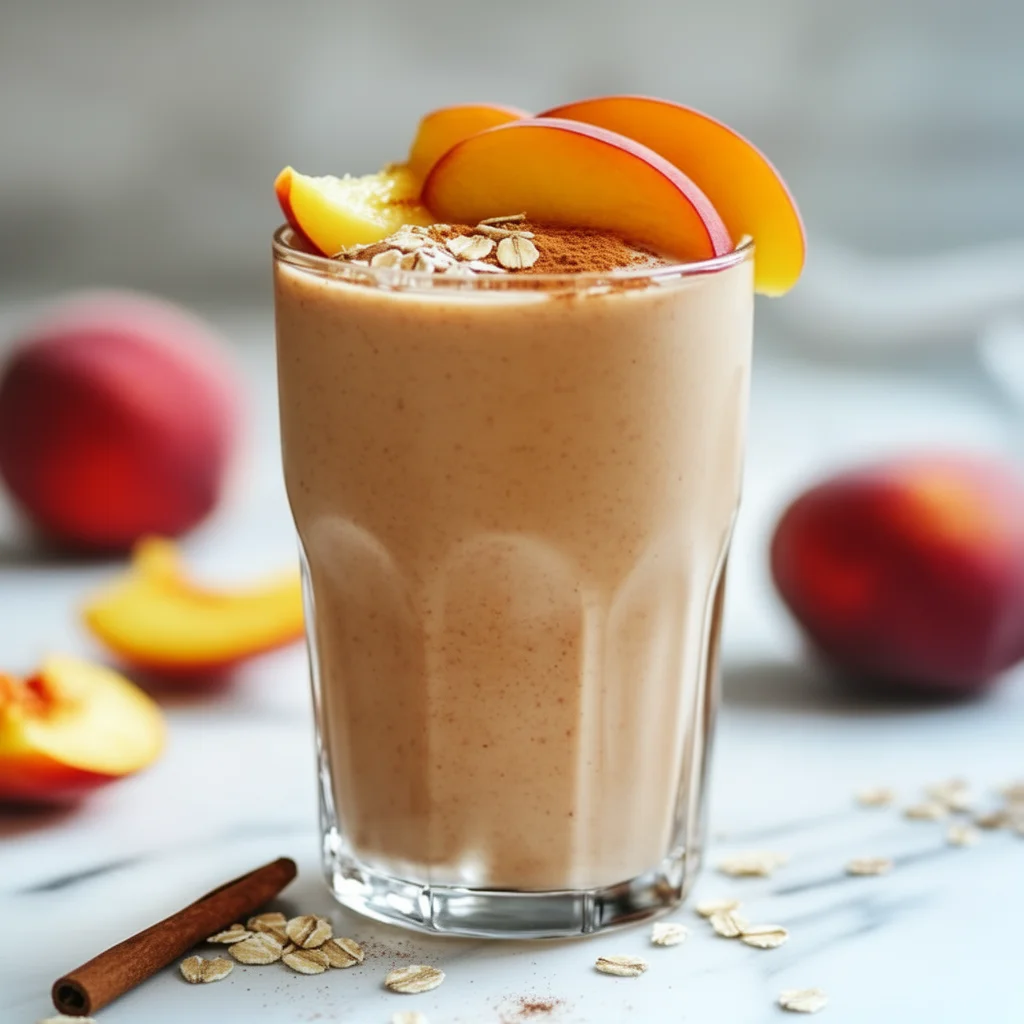 Peach Cobbler Protein Shake