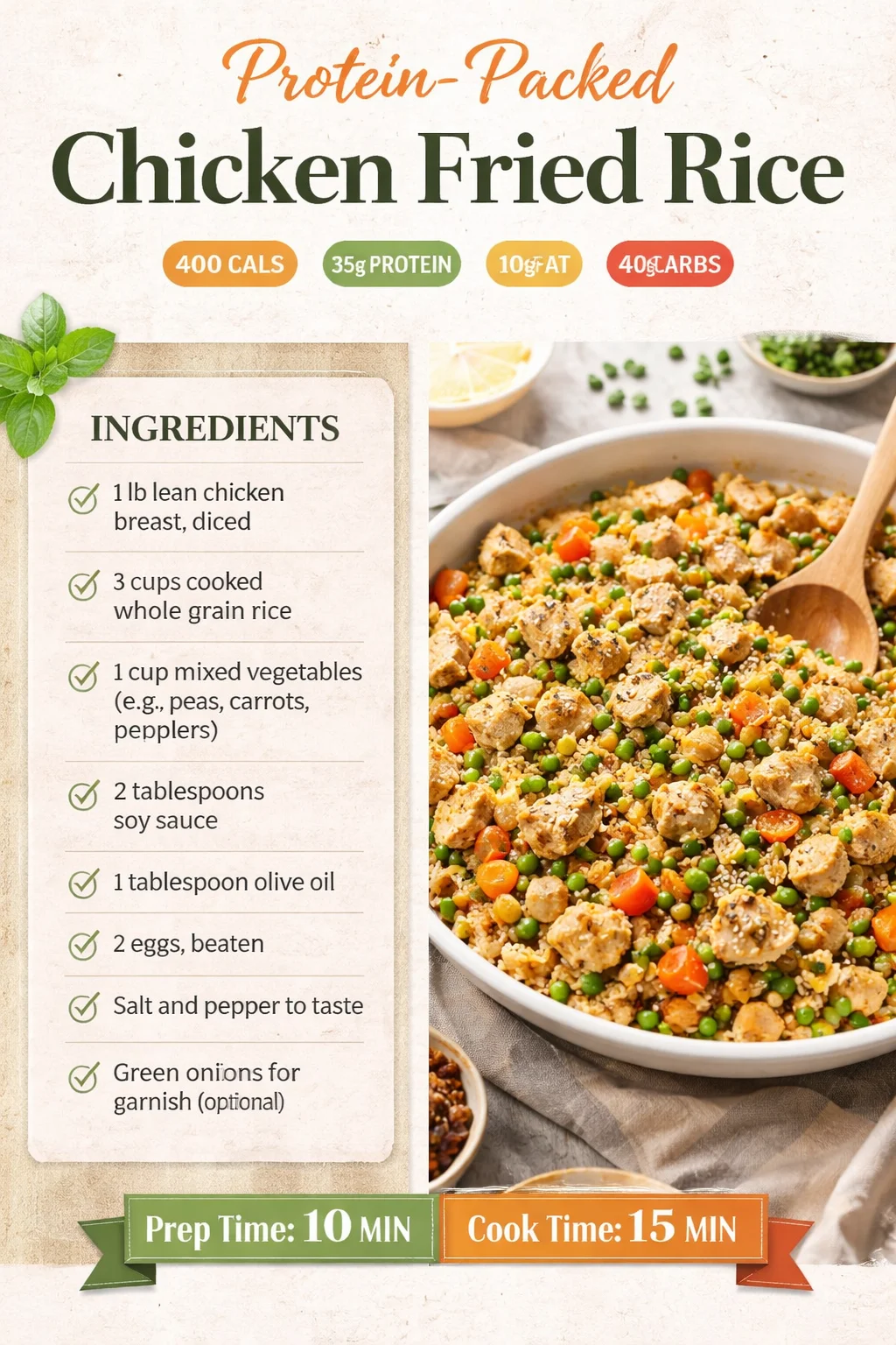 Protein-Packed Chicken Fried Rice