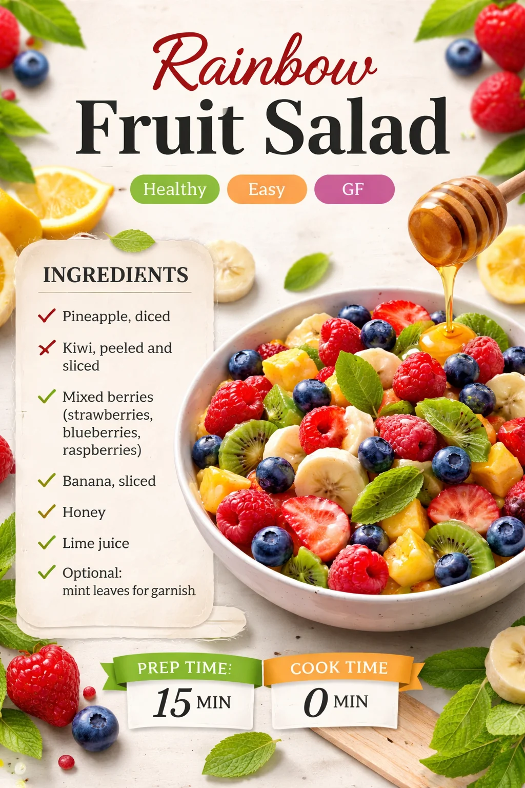 Rainbow Fruit Salad