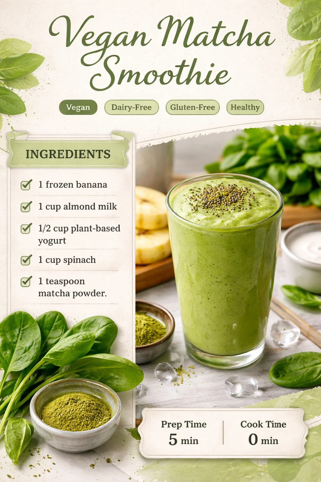 Vegan Matcha Smoothie