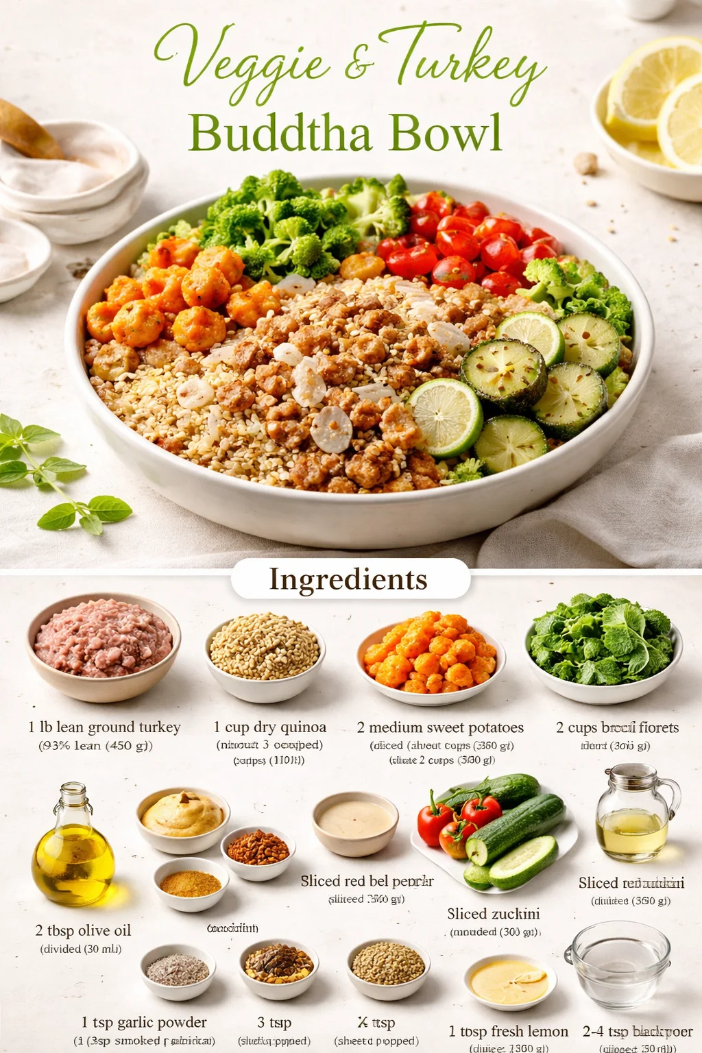 Veggie & Turkey Buddha Bowl