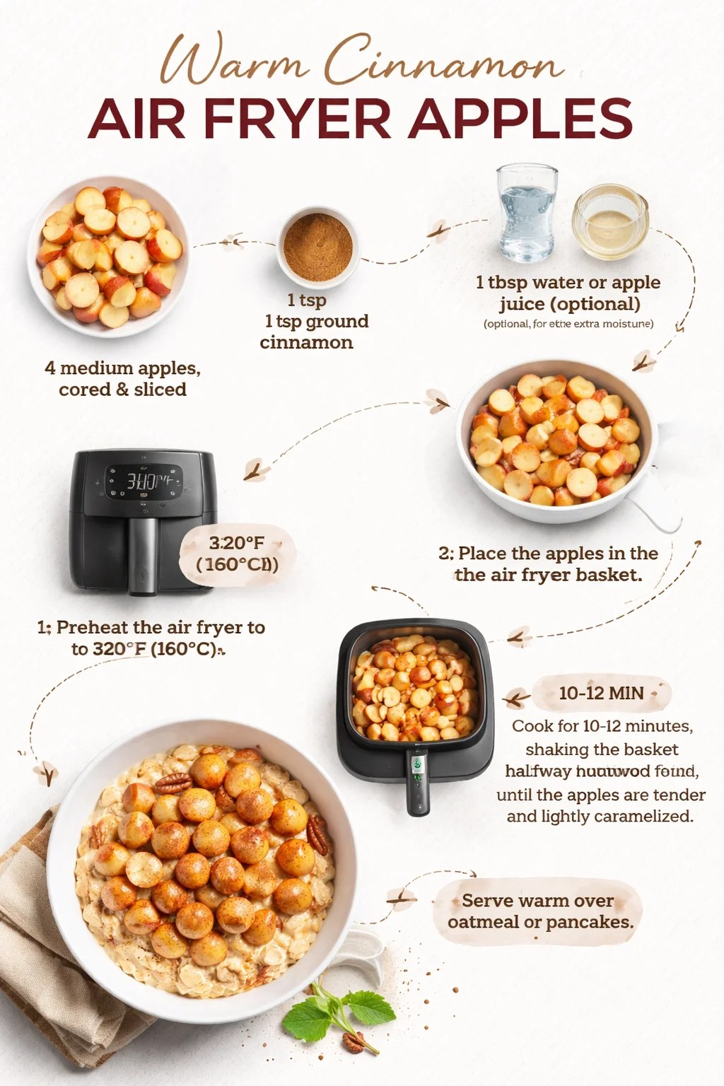 Warm Cinnamon Air Fryer Apples
