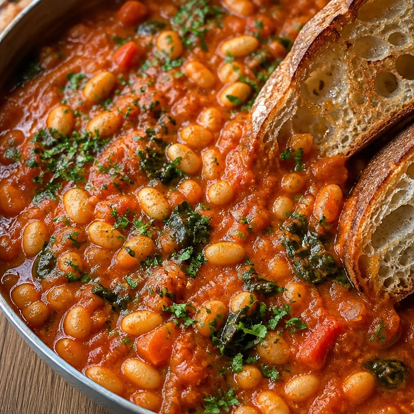 Creamy Vegan Tomato White Bean Stew