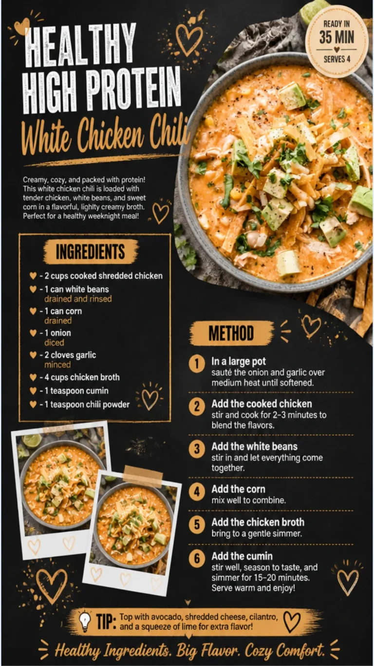 Bowl of healthy high protein white chicken chili garnished with cilantro.