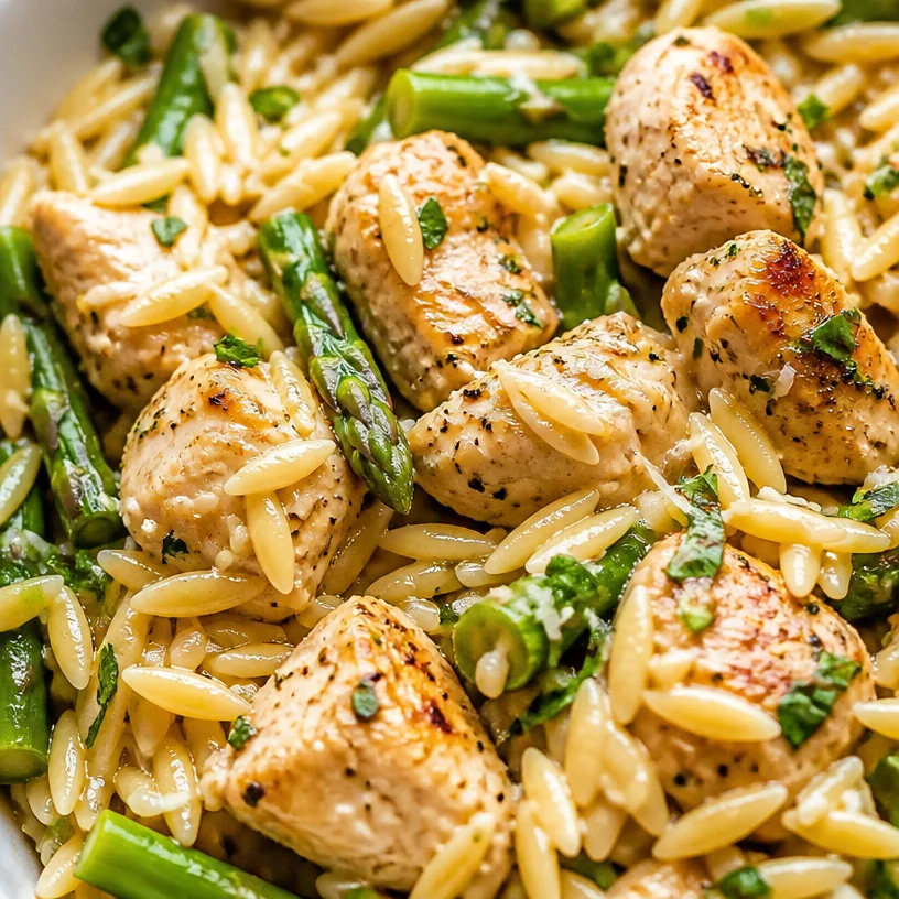 High Protein Chicken Orzo