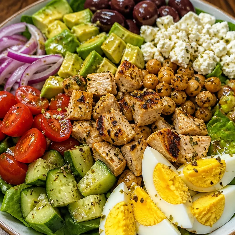 Mediterranean Diet Greek Cobb Salad