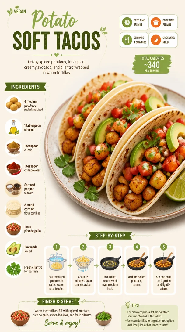 Vegan Potato Soft Tacos