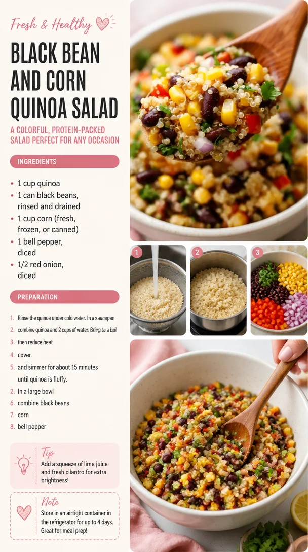 Black Bean and Corn Quinoa Salad