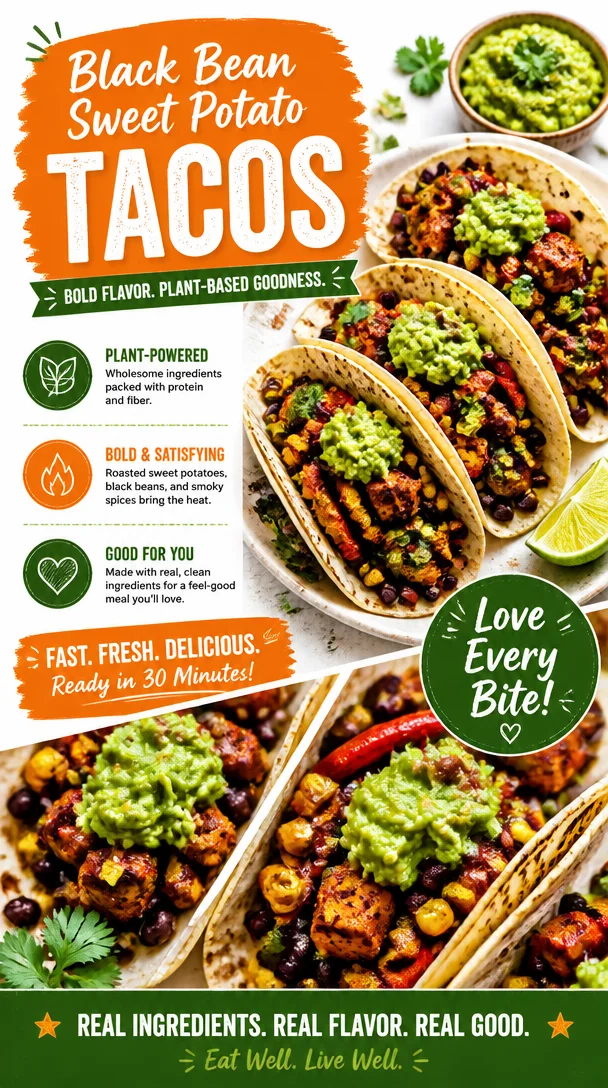 Black Bean Sweet Potato Tacos