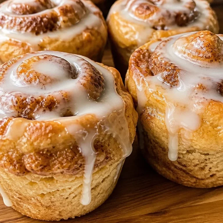 Delicious cinnamon roll protein muffins on a wooden table