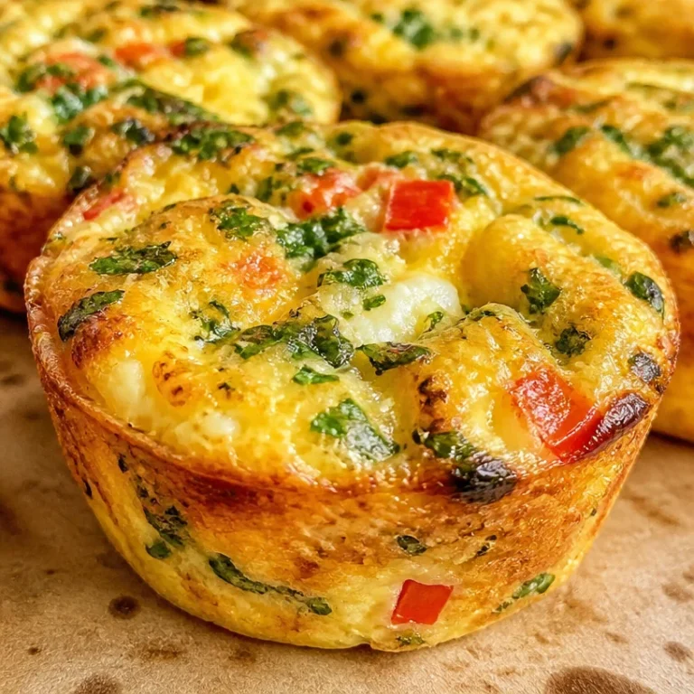 Delicious cottage cheese breakfast muffins fresh out of the oven